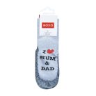 SOXO I love Mum and Dad bőr talpú gyerek mamusz 19-21