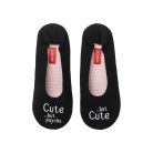 Női fekete belerina mamusz puha talppal Cute but Psycho 37-38