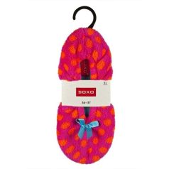 Lila pöttyös női balerina mamusz puha talppal 36-37