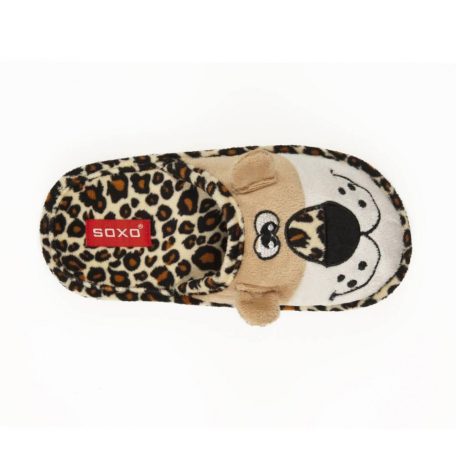SOXO Vadmacskás pántos gyerek mamusz gumi talppal 29-30