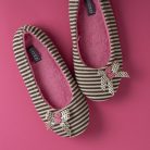 Színes női mamusz masnival 36-37