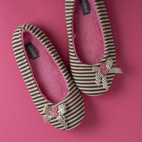 Színes női mamusz masnival 36-37