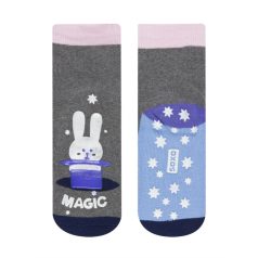   SOXO Sötétben világító, foszforeszkáló gyermek zokni 26-28 - Kalapos nyuszi
